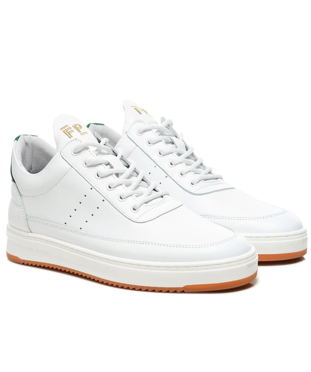 Filling Pieces Nappa Low Top Bianco Trainers 3 Filling Pieces Nappa Low Top Bianco Trainers