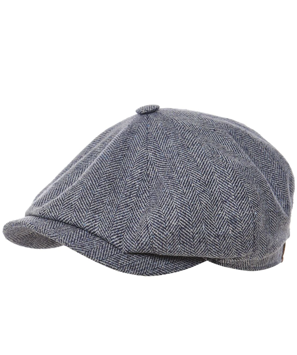 Stetson Silk Herringbone Hatteras Newsboy Cap 3 Stetson Silk Herringbone Hatteras Newsboy Cap