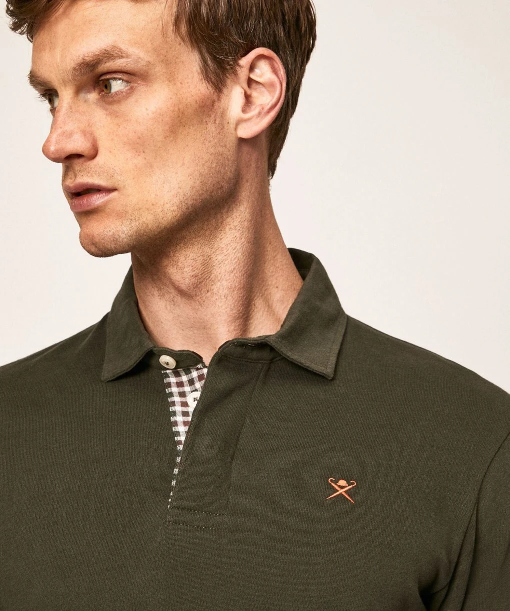 Hackett Flannel Trim Rugby Shirt 7 Hackett Flannel Trim Rugby Shirt - Image 5