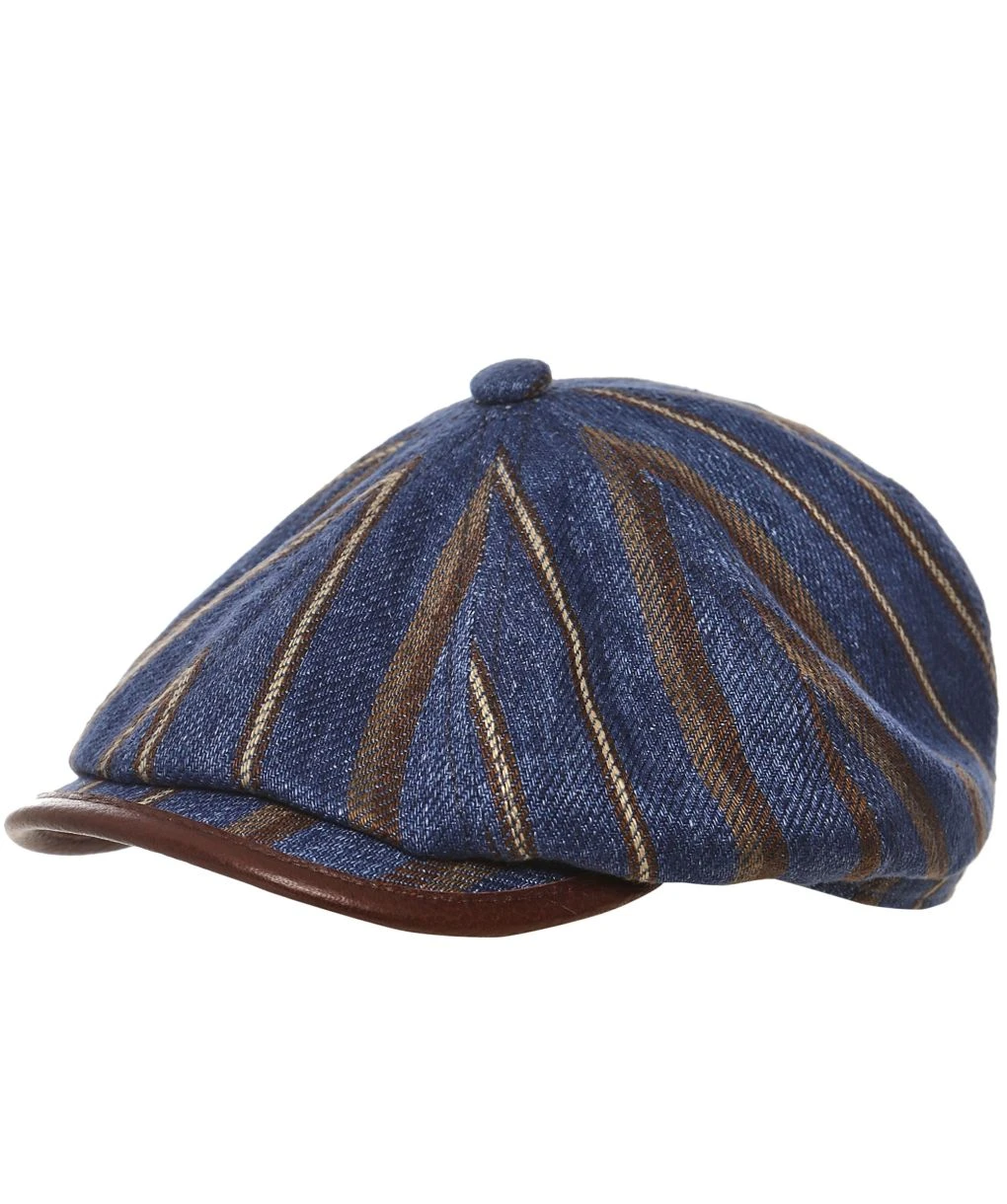 Stetson Linen Striped Hatteras Cap 3 Stetson Linen Striped Hatteras Cap