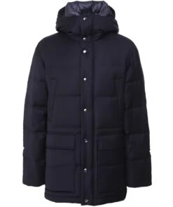 Down Quilted Wool Jacket