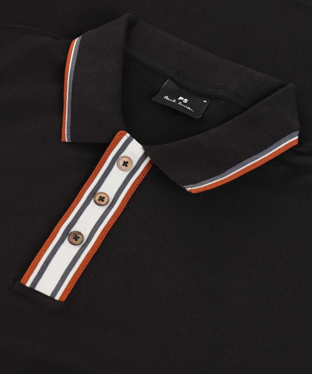 PAUL SMITH Striped Placket Polo Shirt 4 PAUL SMITH Striped Placket Polo Shirt - Image 2
