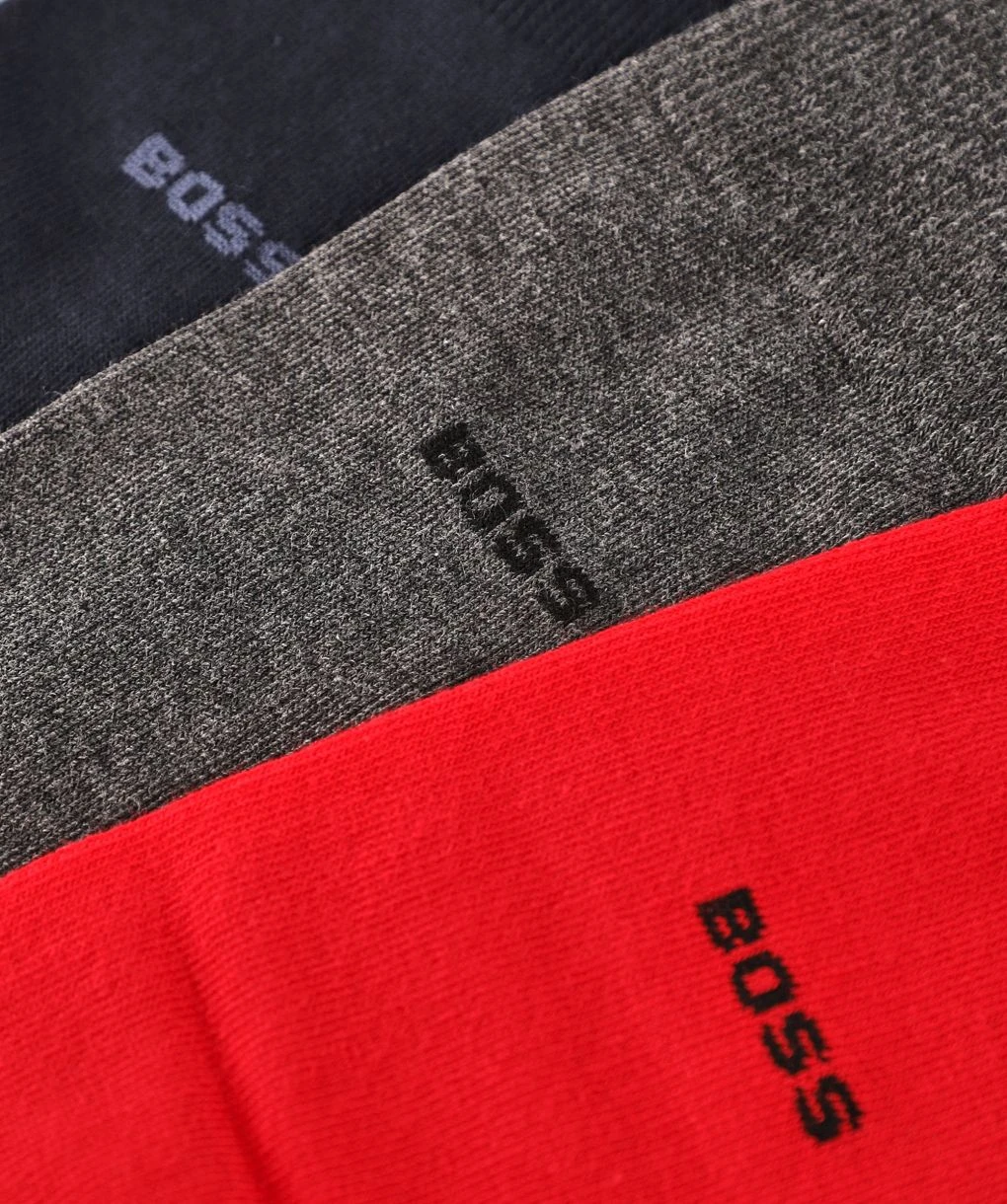 Boss Regular Length Socks 3 Pack 4 Boss Regular Length Socks 3 Pack - Image 2