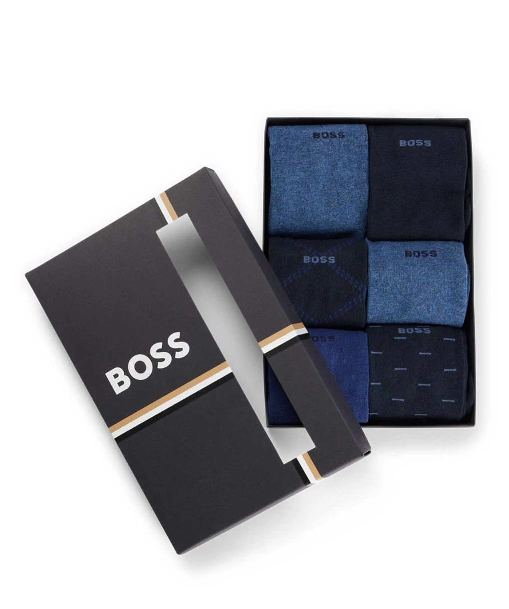 Boss Socks Gift Set 6 Pack 4 Boss Socks Gift Set 6 Pack - Image 2