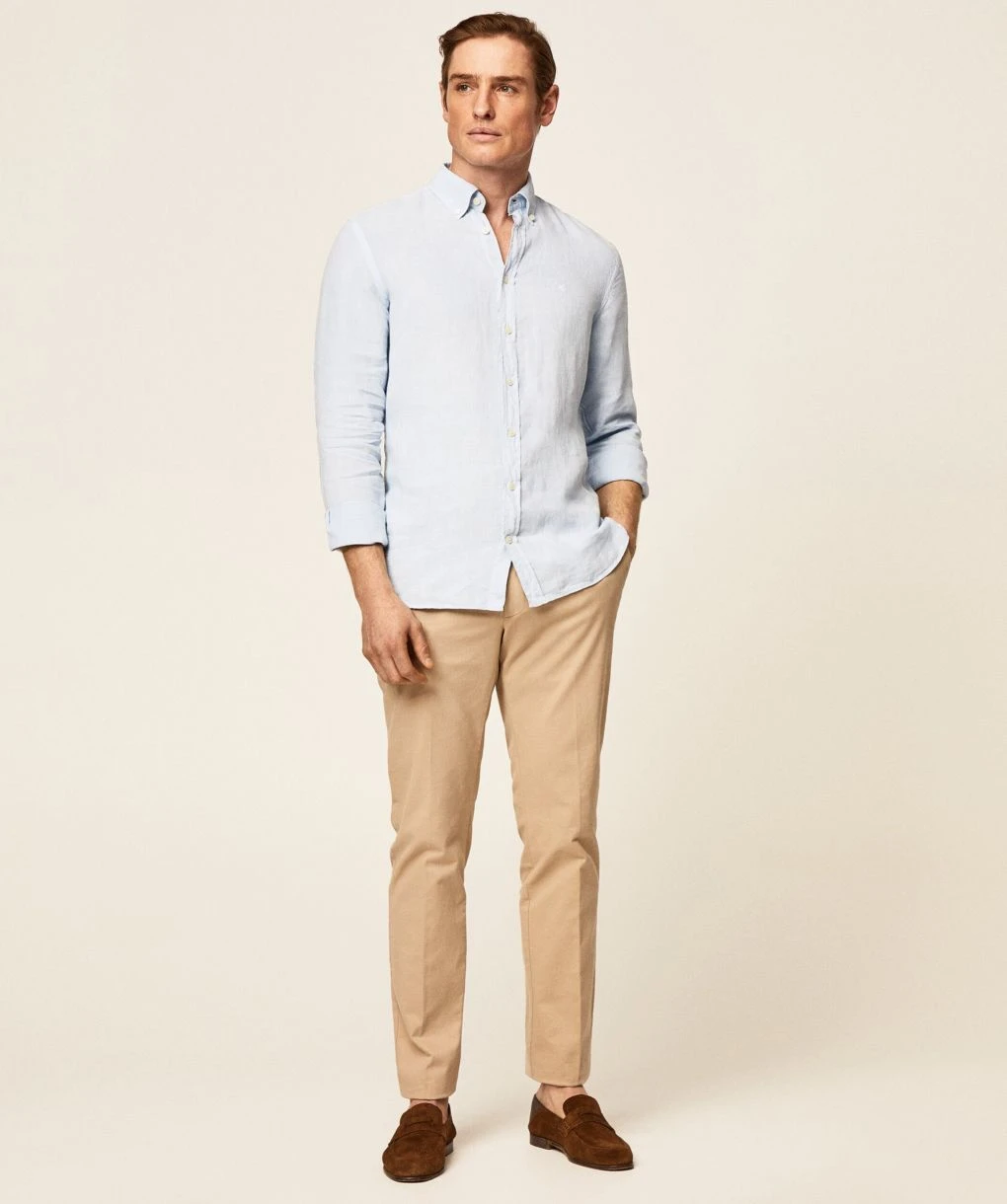Hackett Slim Fit Linen Shirt 6 Hackett Slim Fit Linen Shirt - Image 4