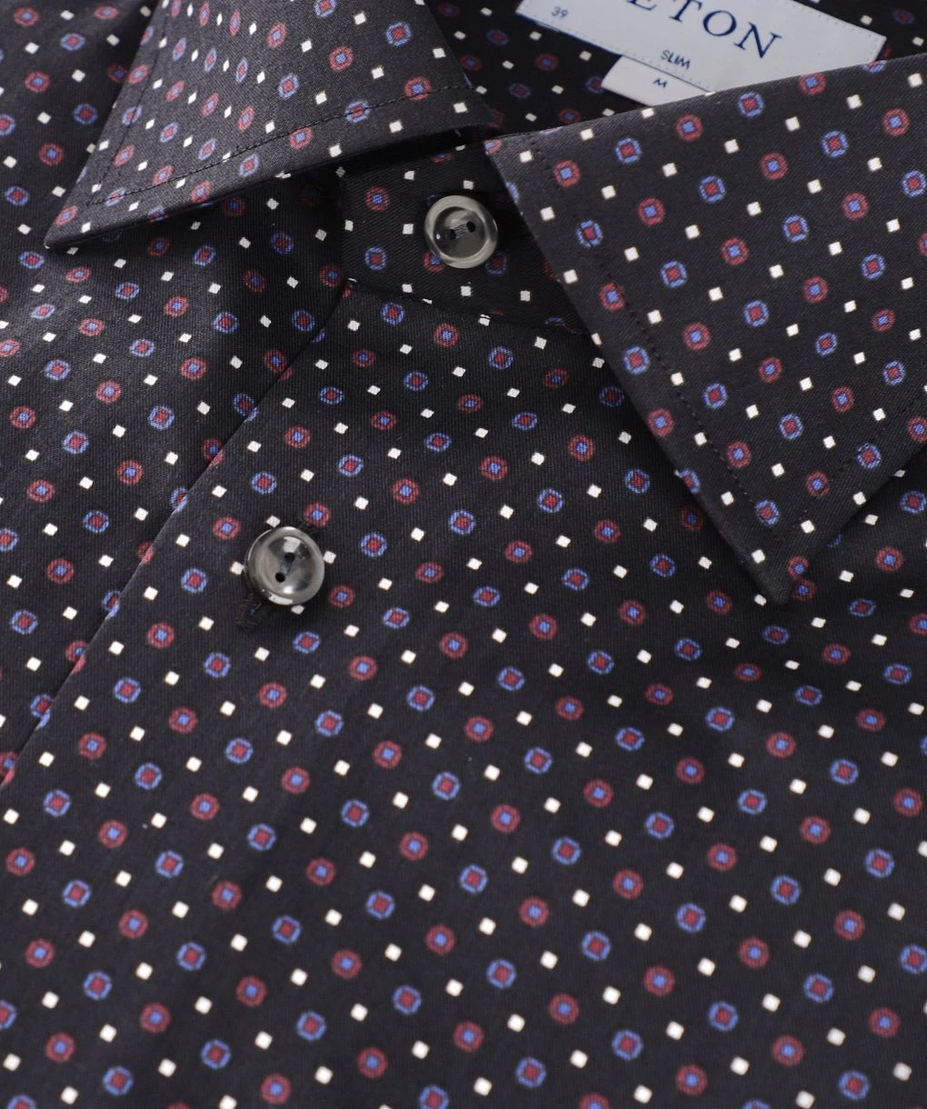 ETON Slim Fit Geo Print Shirt 4 ETON Slim Fit Geo Print Shirt - Image 2