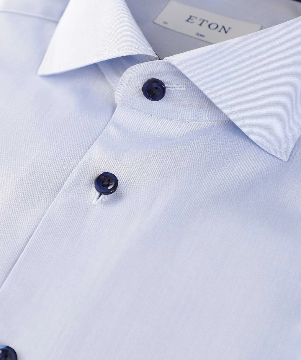 ETON Slim Fit Paisley Trim Shirt 4 ETON Slim Fit Paisley Trim Shirt - Image 2