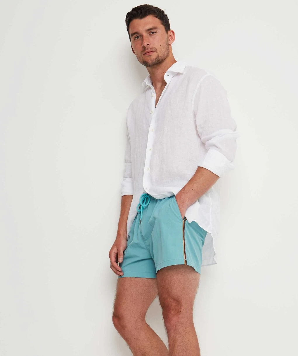 PAUL SMITH Artist Stripe Trim Swim Shorts 4 PAUL SMITH Artist Stripe Trim Swim Shorts - Image 2