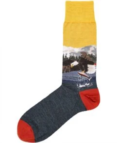 Wool Blend Eagle Socks