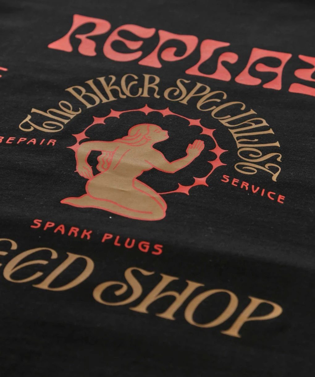 Replay Crew Neck Graphic T-Shirt 4 Replay Crew Neck Graphic T-Shirt - Image 2