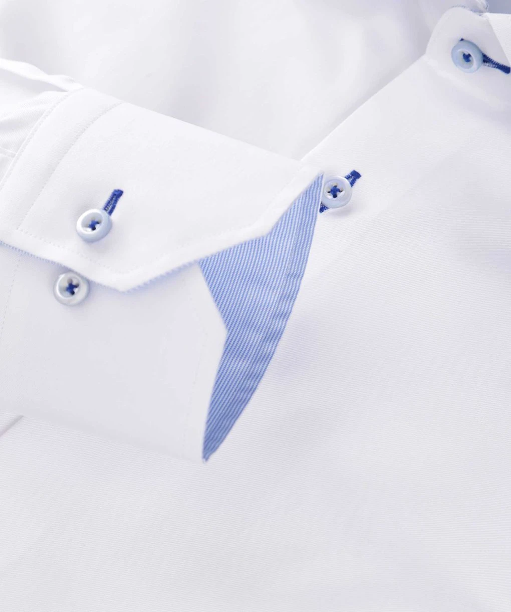 Slimline Stripe Trim Shirt 5 Slimline Stripe Trim Shirt - Image 3