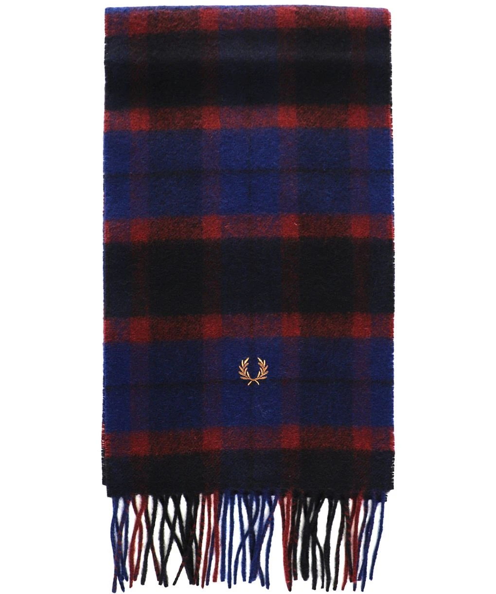 Fred Perry Lambswool Tartan Scarf 3 Fred Perry Lambswool Tartan Scarf