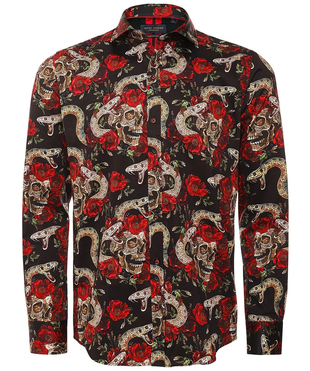Slim Fit Skull Shirt 3 Slim Fit Skull Shirt