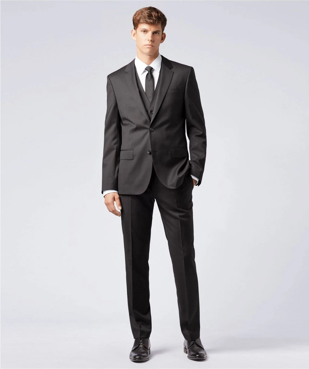 Boss Slim Fit Virgin Wool Wilson_cyl Waistcoat 5 Boss Slim Fit Virgin Wool Wilson_cyl Waistcoat - Image 3