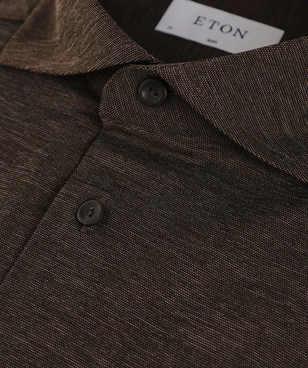 ETON Slim Fit Stretch Melange Shirt 4 ETON Slim Fit Stretch Melange Shirt - Image 2