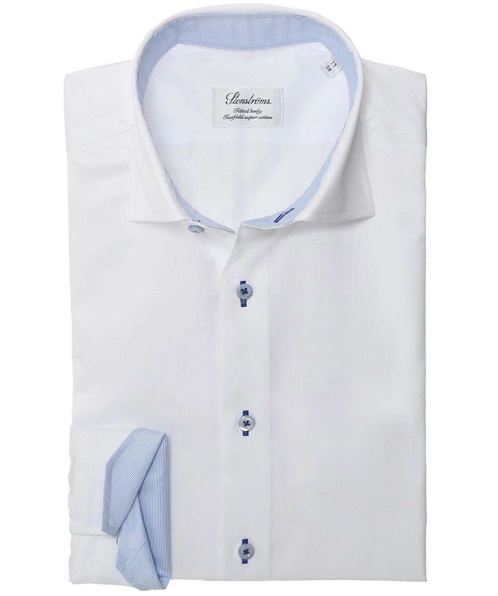 Fitted Body Stripe Trim Shirt 4 Fitted Body Stripe Trim Shirt - Image 2