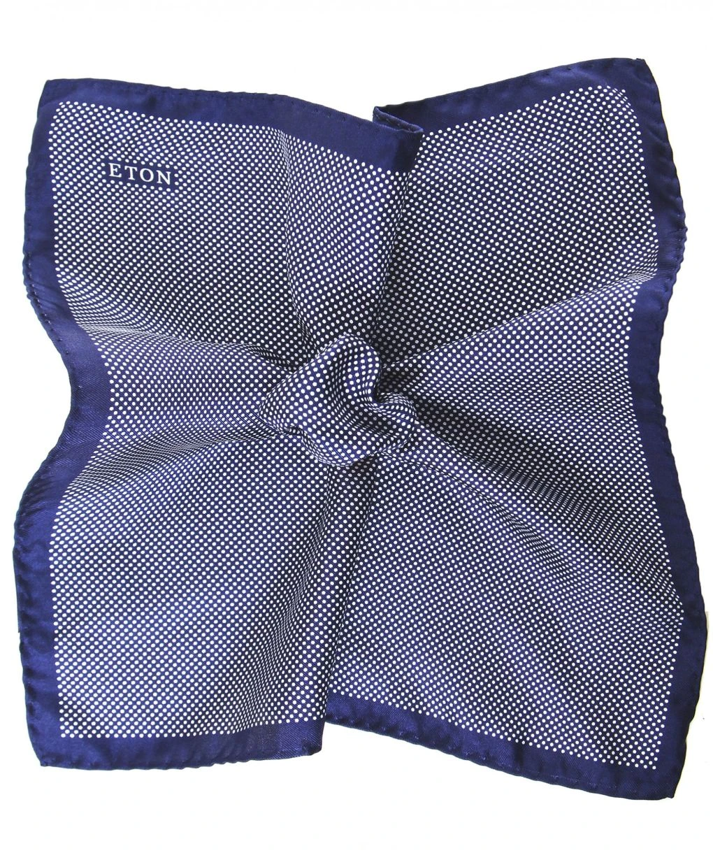 ETON Silk Polka Dot Pocket Square 3 ETON Silk Polka Dot Pocket Square