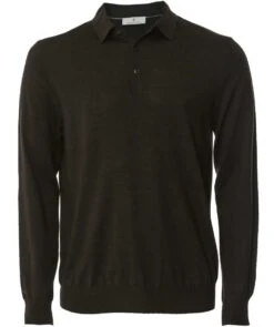 Merino Long Sleeve Polo Shirt