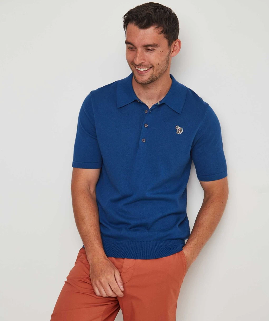 PAUL SMITH Knitted Zebra Polo Shirt 4 PAUL SMITH Knitted Zebra Polo Shirt - Image 2