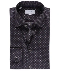 ETON Slim Fit Geo Print Shirt