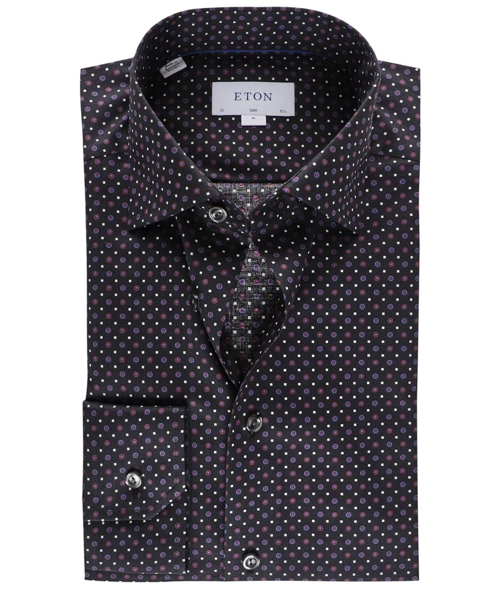 ETON Slim Fit Geo Print Shirt 3 ETON Slim Fit Geo Print Shirt
