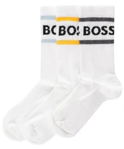 Boss Striped Rib Socks 3 Pack