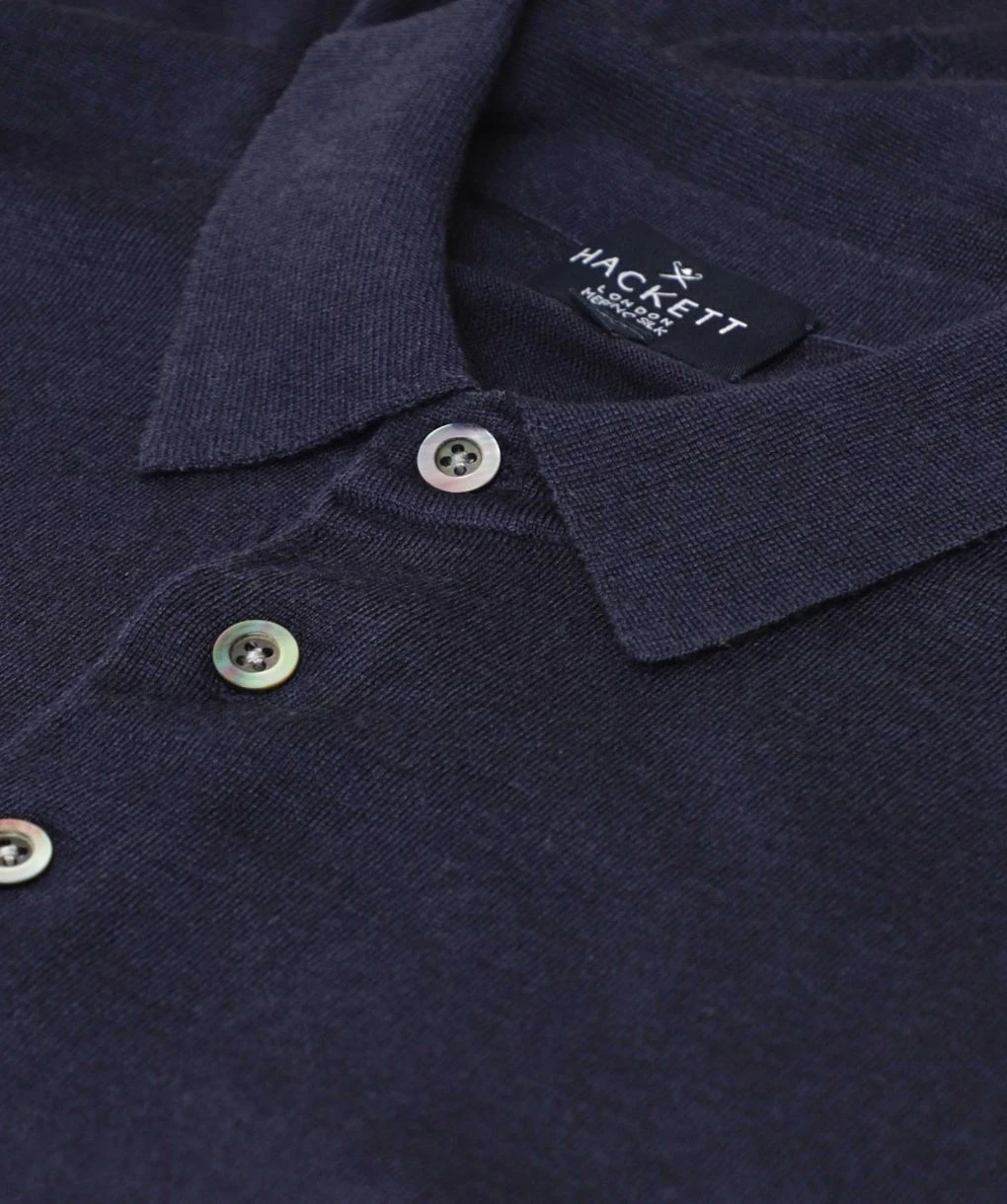Hackett Merino Silk Polo Shirt 6 Hackett Merino Silk Polo Shirt - Image 4