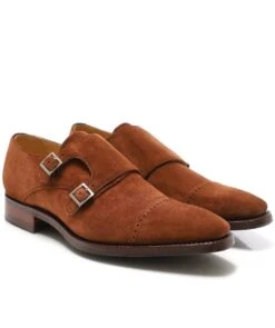 Suede Lancaster Monk Shoes