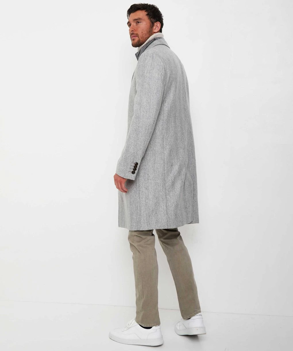 Baldessarini Herringbone Bib Overcoat 5 Baldessarini Herringbone Bib Overcoat - Image 3