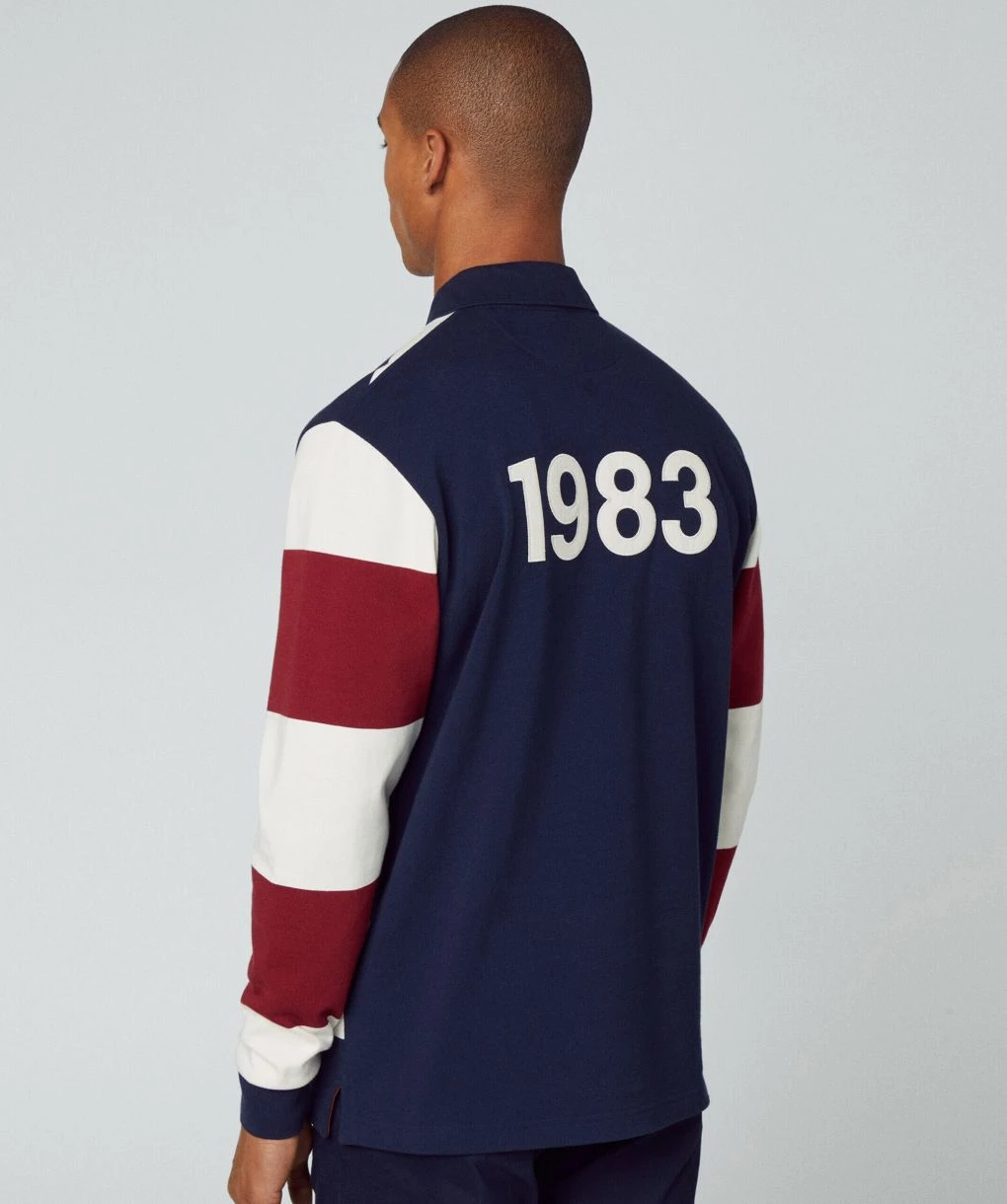 Hackett Striped 1983 Rugby Shirt 4 Hackett Striped 1983 Rugby Shirt - Image 2