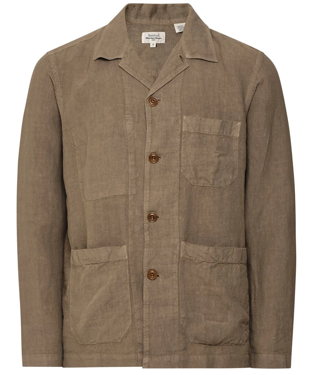 Hartford Linen Perry Pat Overshirt 3 Hartford Linen Perry Pat Overshirt