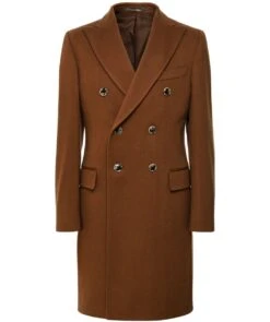 Cashmere Mix Double Breasted Coat