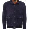Suede Bomber Jacket