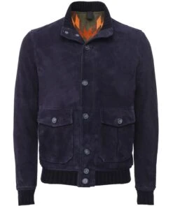Suede Bomber Jacket