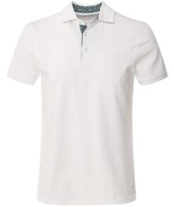 Floral Trim Polo Shirt