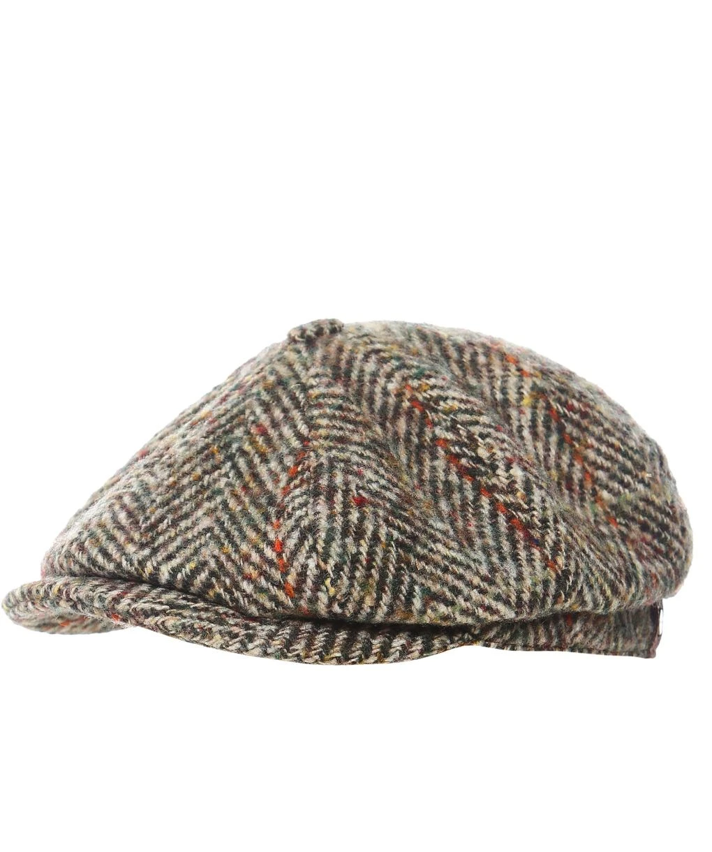 Stetson Virgin Wool Herringbone Hatteras Cap 3 Stetson Virgin Wool Herringbone Hatteras Cap