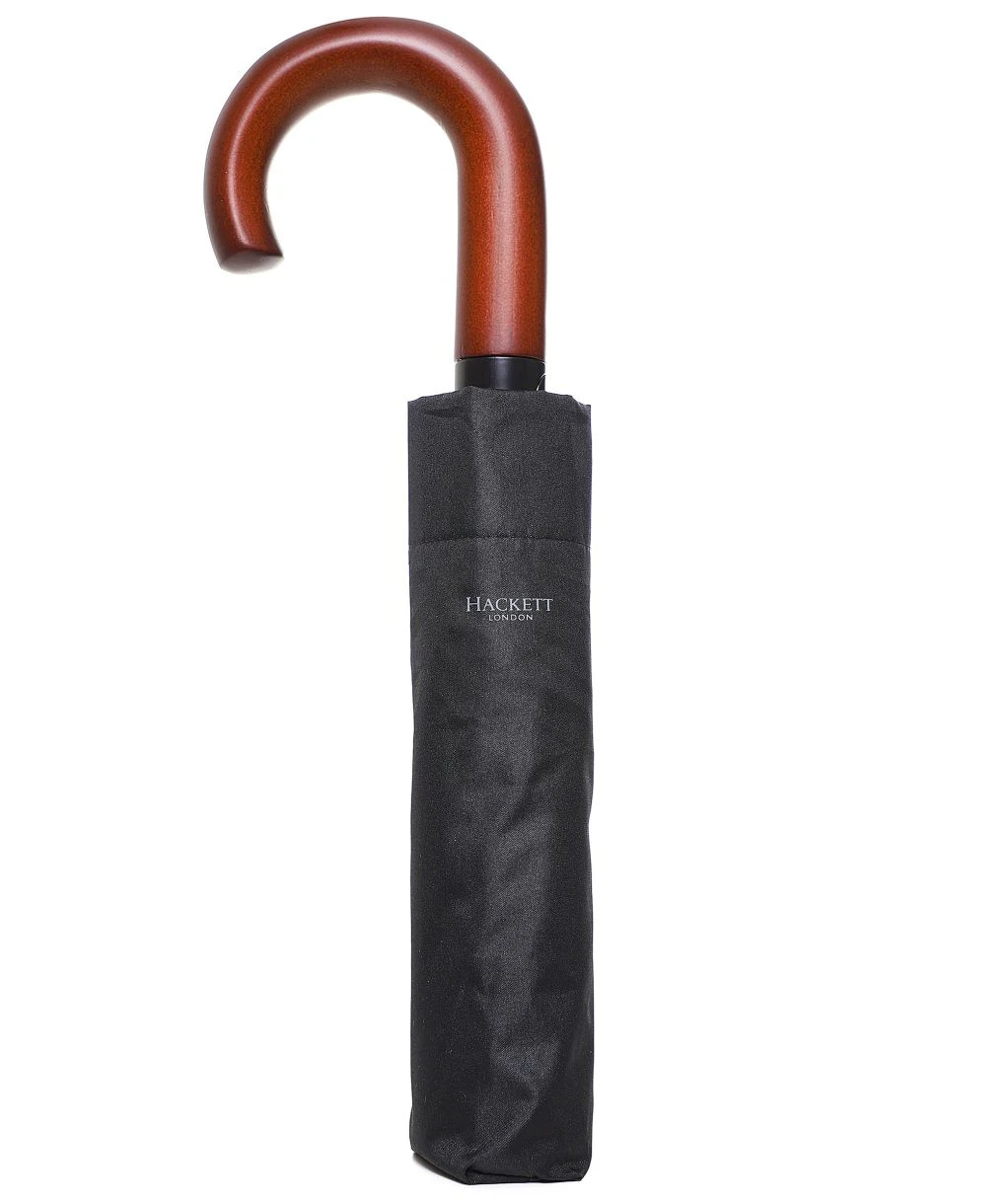 Hackett Crook Handle Folding Umbrella 3 Hackett Crook Handle Folding Umbrella