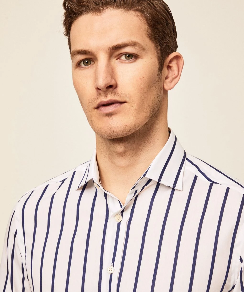 Hackett Slim Fit Bold Stripe Shirt 7 Hackett Slim Fit Bold Stripe Shirt - Image 5