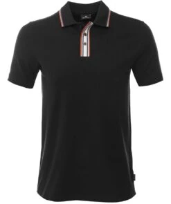 PAUL SMITH Striped Placket Polo Shirt