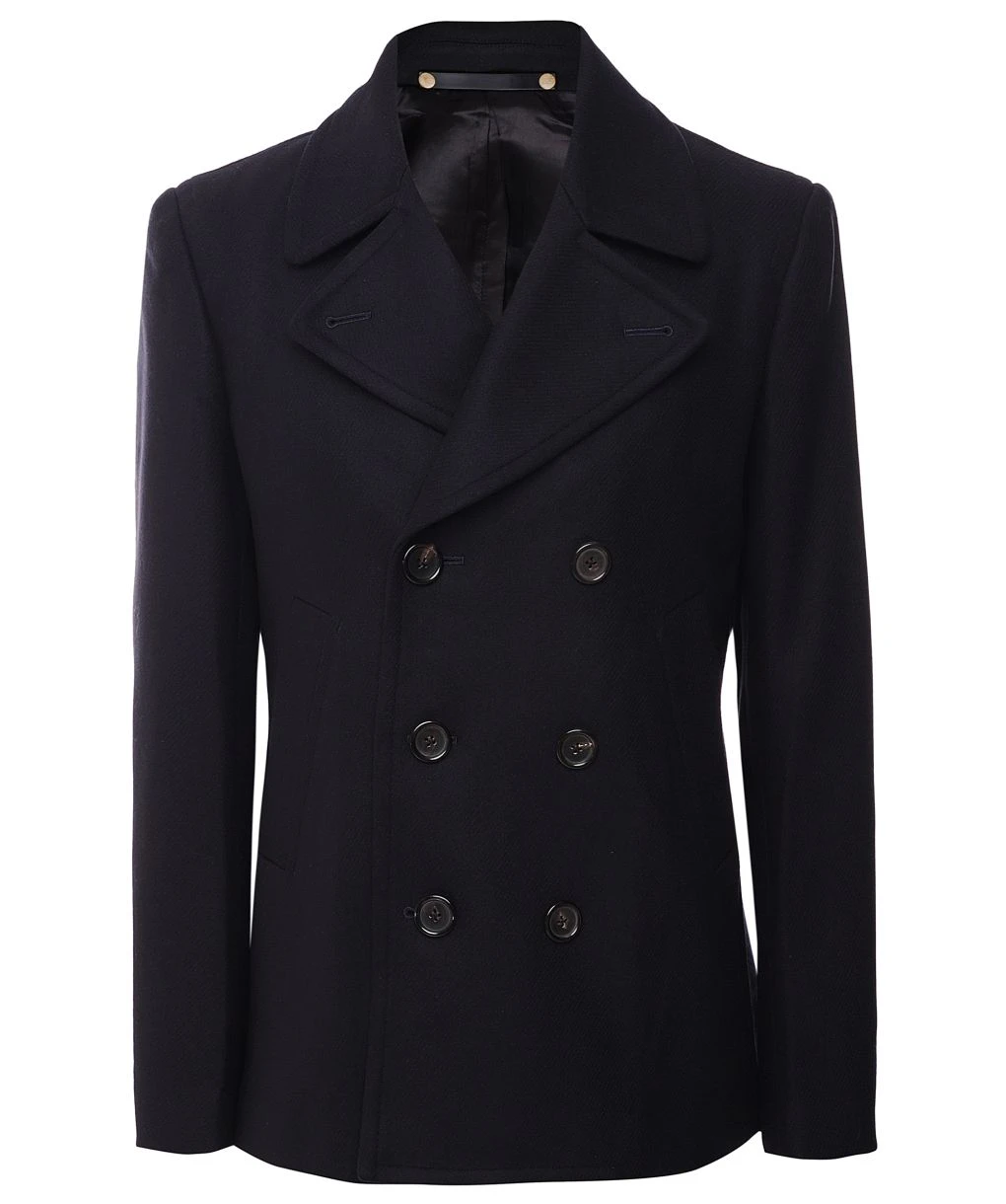 PAUL SMITH Wool Cashmere Pea Coat 3 PAUL SMITH Wool Cashmere Pea Coat