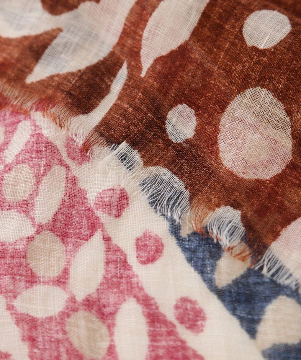 Linen Paisley Scarf 4 Linen Paisley Scarf - Image 2