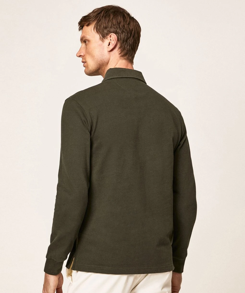 Hackett Flannel Trim Rugby Shirt 5 Hackett Flannel Trim Rugby Shirt - Image 3