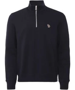 PAUL SMITH Half-Zip Zebra Sweatshirt