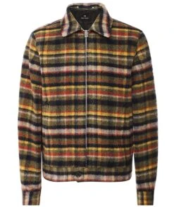 PAUL SMITH Wool Check Blouson Jacket