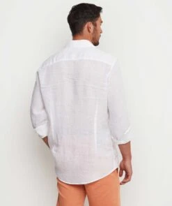 Slimline Linen Casual Shirt -Menswear Specialty Store wVSmStj93Mzl9exuKZo2g0clxibjR7LiqK52F5VL
