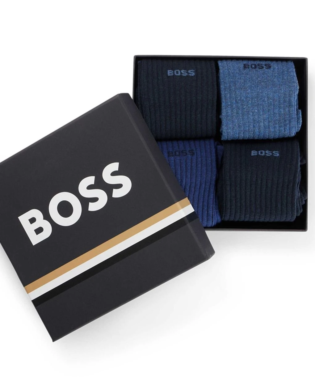 Boss Rib Socks Gift Set 4 Pack 4 Boss Rib Socks Gift Set 4 Pack - Image 2