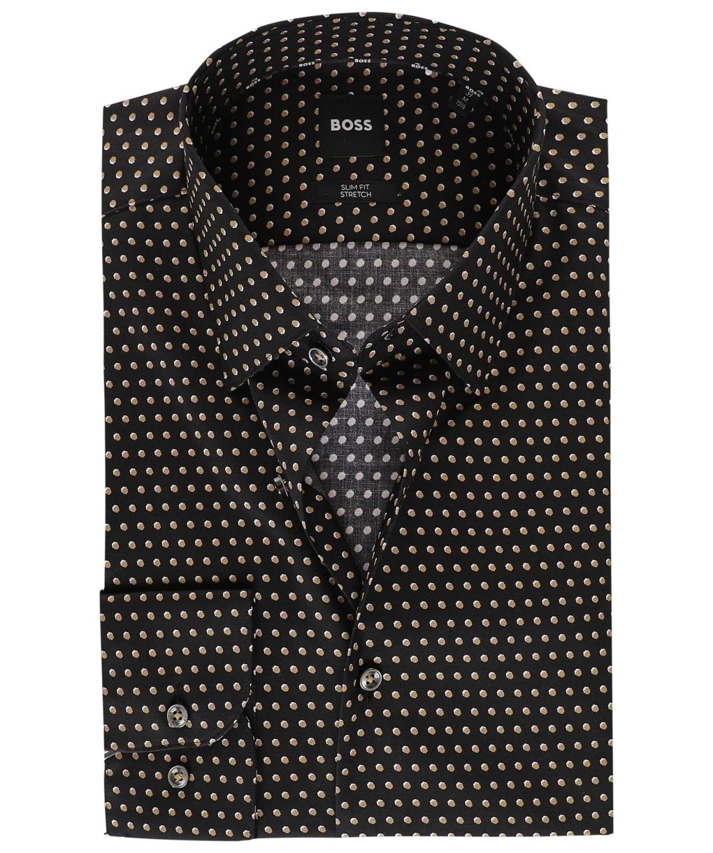 Boss Slim Fit H-Hank Polka Dot Shirt 3 Boss Slim Fit H-Hank Polka Dot Shirt