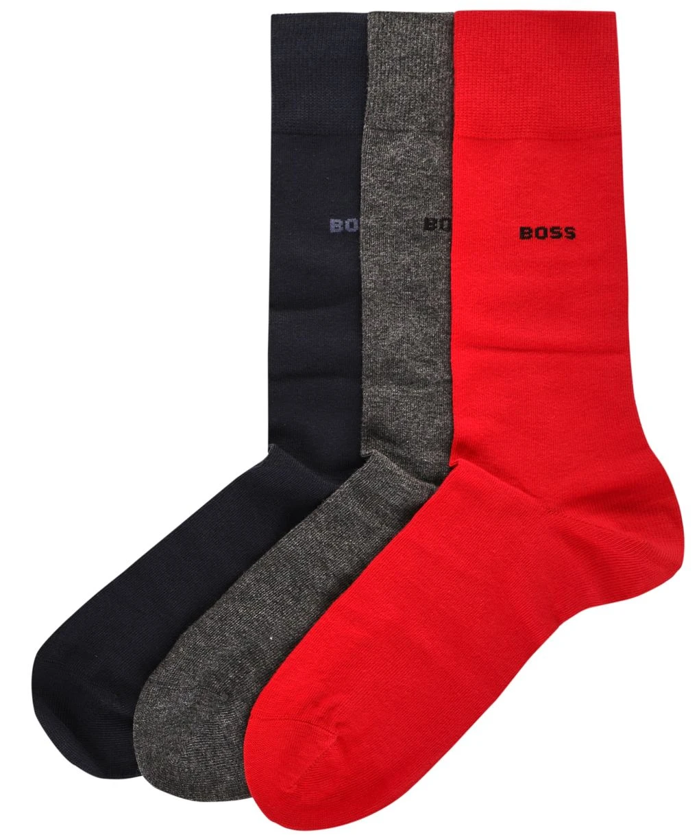 Boss Regular Length Socks 3 Pack 3 Boss Regular Length Socks 3 Pack