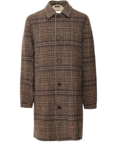 Les Deux Wool Check McKay Coat