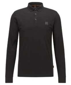 Boss Slim Fit Long Sleeve Passerby Polo Shirt
